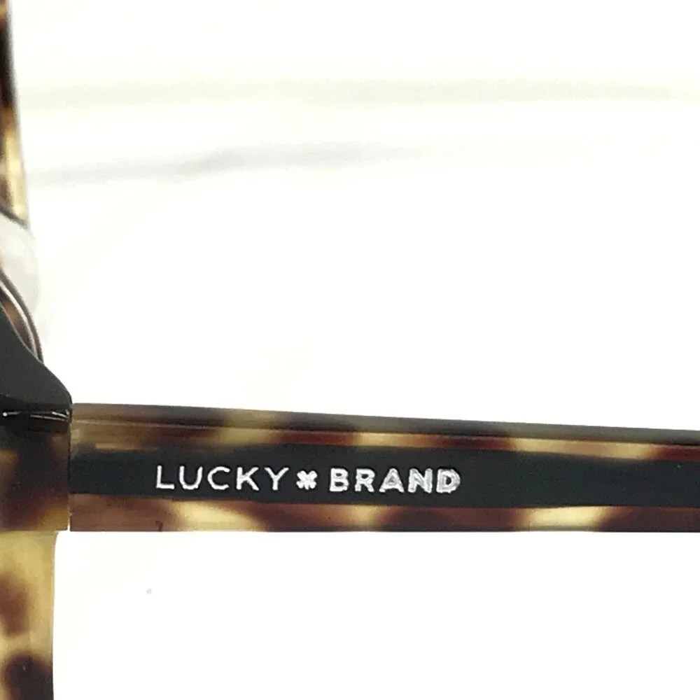 Lucky Brand Eyeglasses Frames D223 TORTOISE Brown Black Round Cat Eye 53-17-140